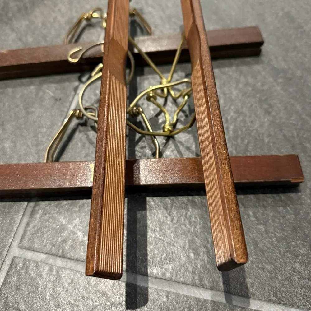 Vintage Wooden Pant Hangers